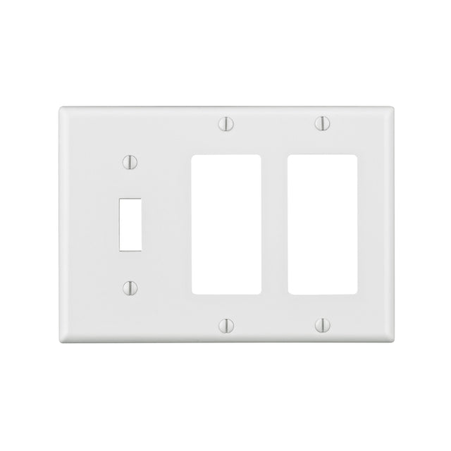 WALL PLATE WHITE 3GANG