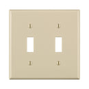 WALL PLATE ALMOND 2GANG