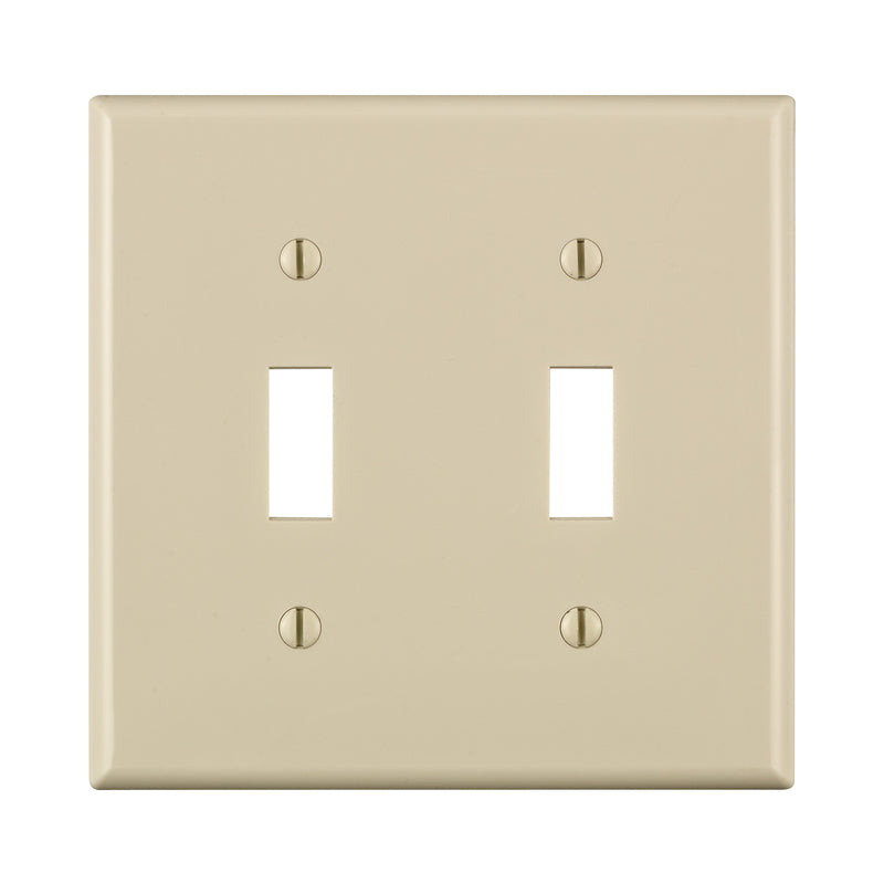 WALL PLATE ALMOND 2GANG