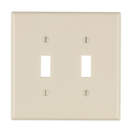 WALL PLATE ALMOND 2GANG