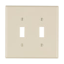WALL PLATE ALMOND 2GANG