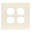 WALL PLATE ALMOND 2GANG