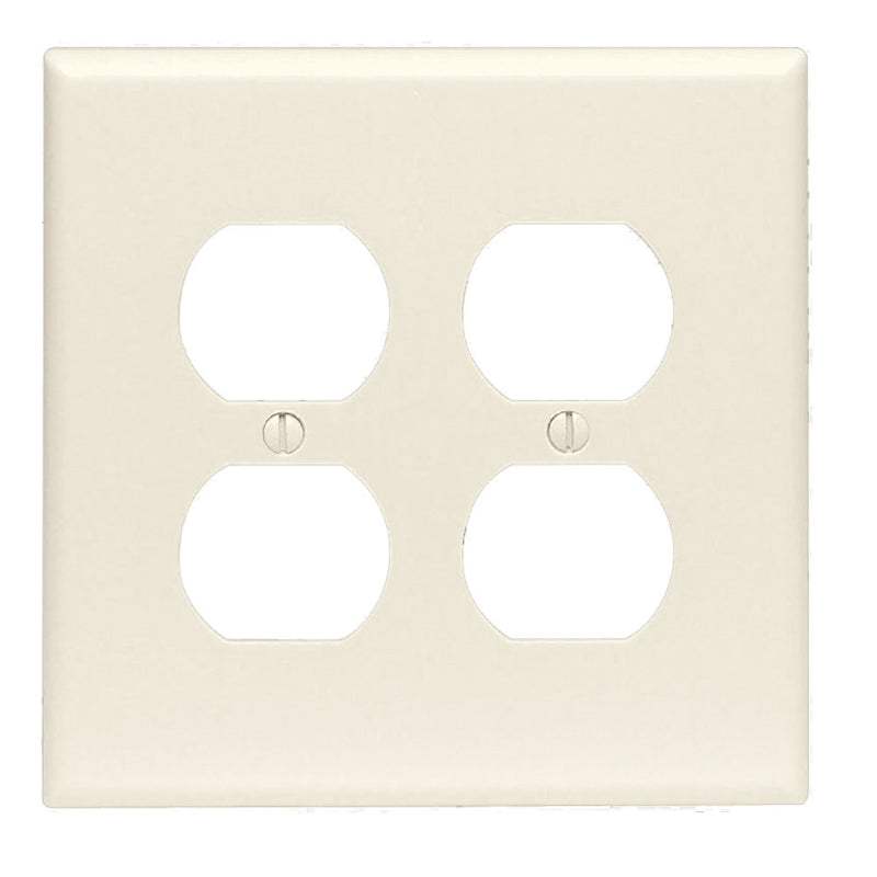 WALL PLATE ALMOND 2GANG