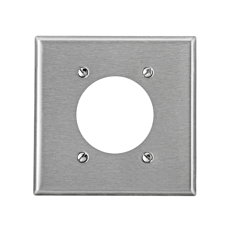 WALL PLATE SILVER 2GANG