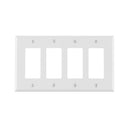 WALL PLATE WHITE 4GANG