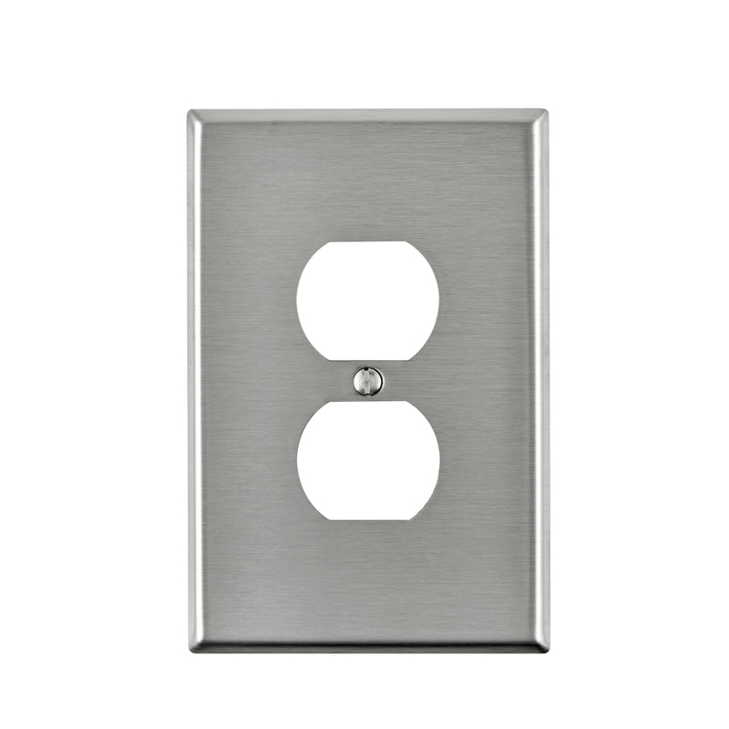 WALL PLATE SILVER 1GANG