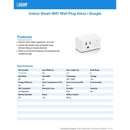 Feit Smart Home Commercial and Residential Plastic Smart-Enabled Plug 1-15R