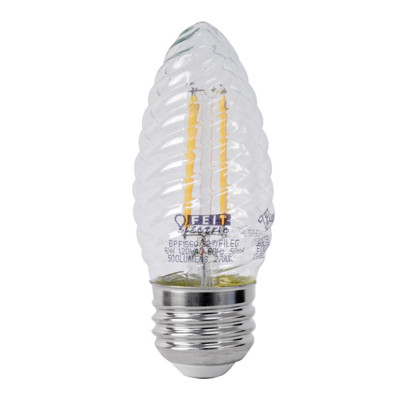 Feit LED F15 E26 (Medium) LED Bulb Daylight 60 Watt Equivalence 1 pk