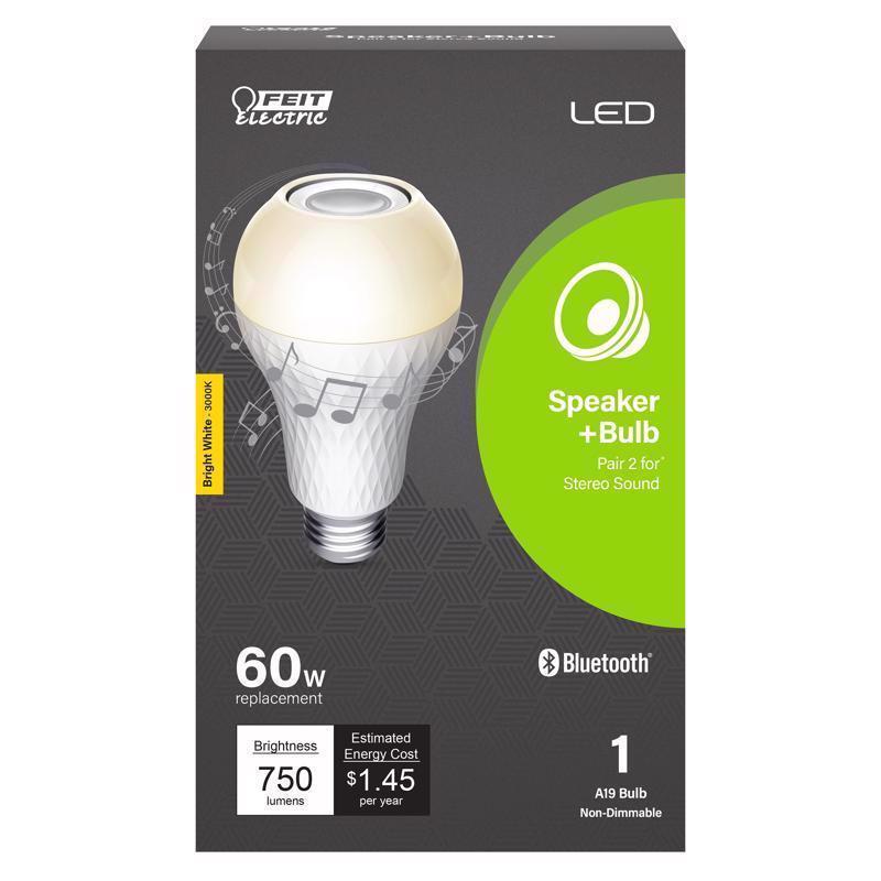 LED SPEAKR A19E26 60W BW