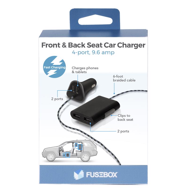 CAR CHARGER BLACK 1PK