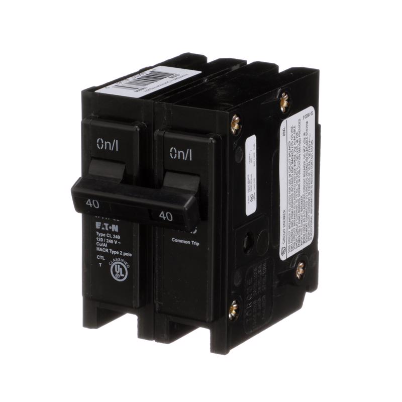 Eaton 40 amps Plug In 2-Pole Circuit Breaker