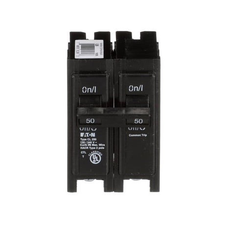 Eaton 50 amps Plug In 2-Pole Circuit Breaker