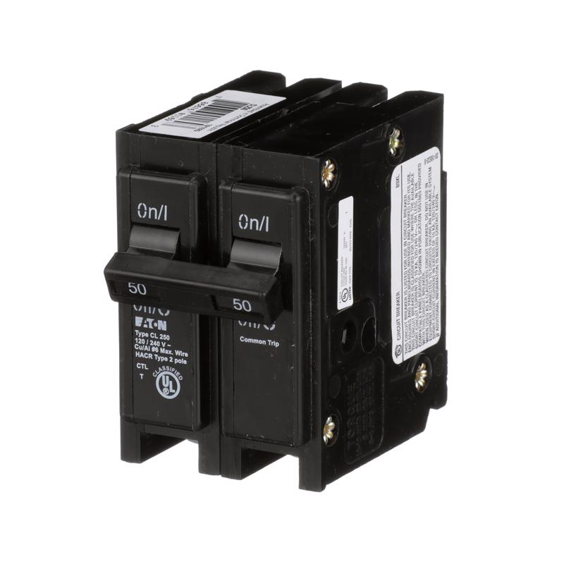 Eaton 50 amps Plug In 2-Pole Circuit Breaker