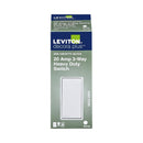 Leviton Decora Plus 20 amps 3-Way Antimicrobial Treated Rocker AC Quiet Switch White 1 pk