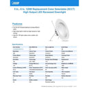 Feit Enhance White 7.5 in. W Aluminum LED Dimmable Recessed Downlight 14.3 W