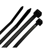 CABLETIE 4&8" BLK 200PK