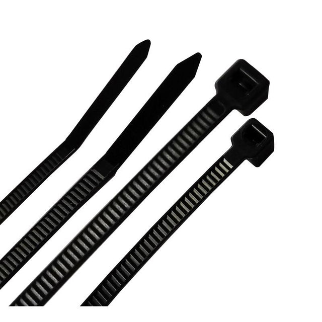 CABLETIE 4&8" BLK 200PK