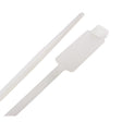 CABLETIE W/TAG 8"50#WHT