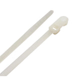 CABLETIE W/MNT 8"50#WHT