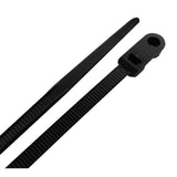 CABLETIE W/MNT 8"50#BLK