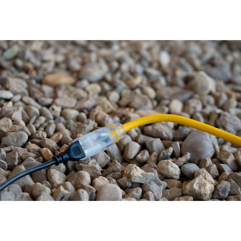 Southwire Outdoor 50 ft. L Yellow Extension Cord 14/3