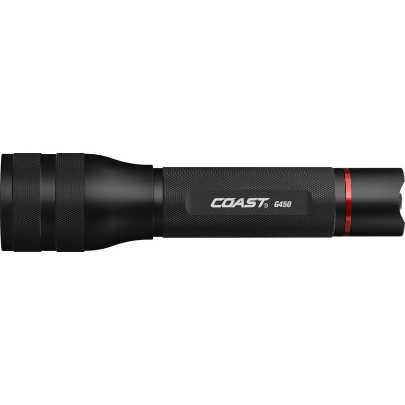 Coast G450 1400 lm Black LED Flashlight AA Battery