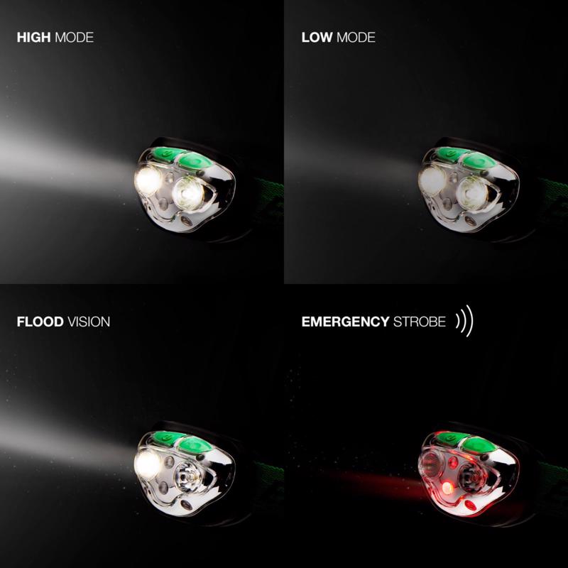 Energizer Vision Ultra 400 lm Black/Green LED Head Lamp