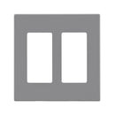 WALLPLATE 2G SCRWLSS LGR