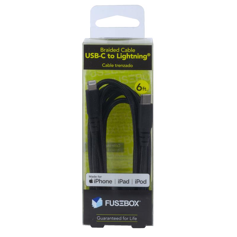 LGHT TO USB CABLE BLK 6'