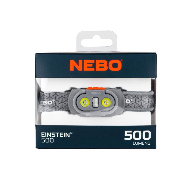 NEBO Einstein 500 lm Gray LED Head Lamp AAA Battery