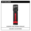Milwaukee 325 lm Black/Red LED Focusing Flashlight AAA Battery
