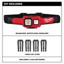 Milwaukee 450 lm Black/Red LED Head Lamp AAA Battery