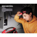 Milwaukee 350 lm Black/Red LED Head Lamp AAA Battery