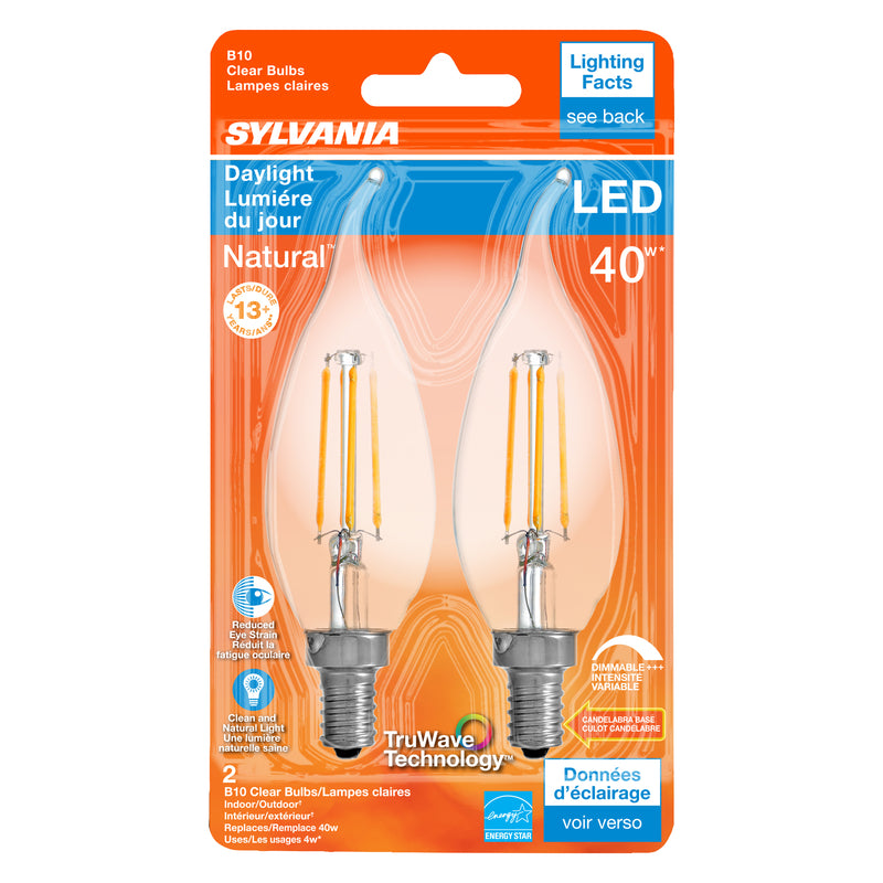 LED B10 E12 DL 40W 2PK