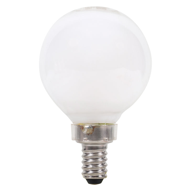 Sylvania Natural G16.5 E12 (Candelabra) LED Bulb Soft White 40 Watt Equivalence 2 pk