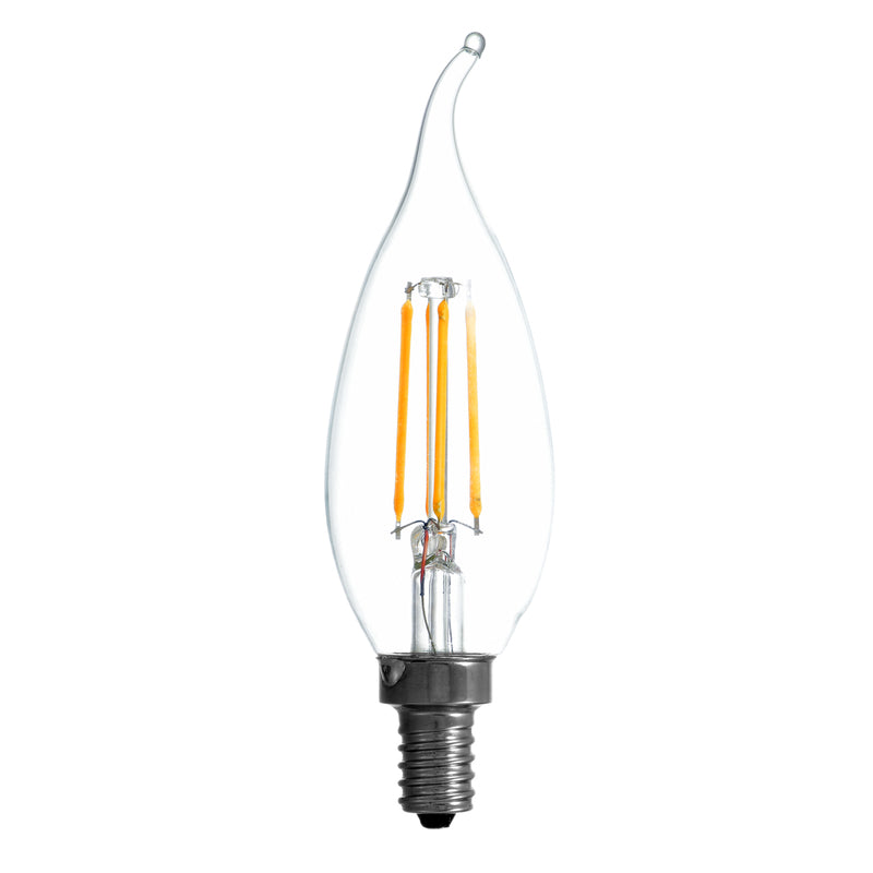 Sylvania Natural B10 E12 (Candelabra) LED Bulb Soft White 40 Watt Equivalence 2 pk
