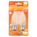 LED B10 E26 SW 60W 2PK
