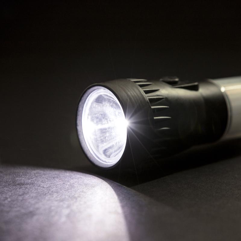 Life+Gear AR Tech 200 lm Black/White LED Flashlight Lantern AA Battery