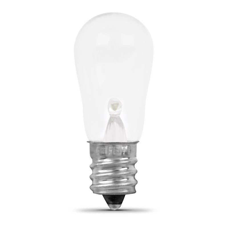 Feit LED Specialty S6 E12 (Candelabra) LED Bulb Soft White 6 Watt Equivalence 2 pk