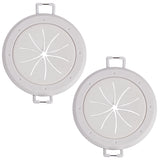 Monster Just Hook It Up White 1 gang Plastic Spring Lock Cable Pass Wall Plate 2 pk