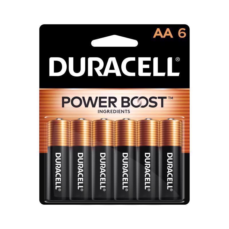 BATTERY ALKALINE AA 6PK
