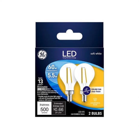 LED A15 E12 SW 60W 2PK