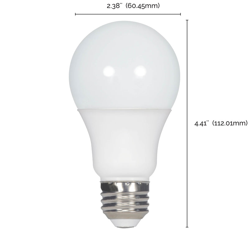 Satco A19 E26 (Medium) LED Bulb Soft White 60 Watt Equivalence 10 pk