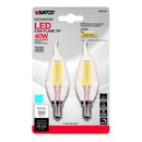 LED CA10 E12 WW 40W 2PK