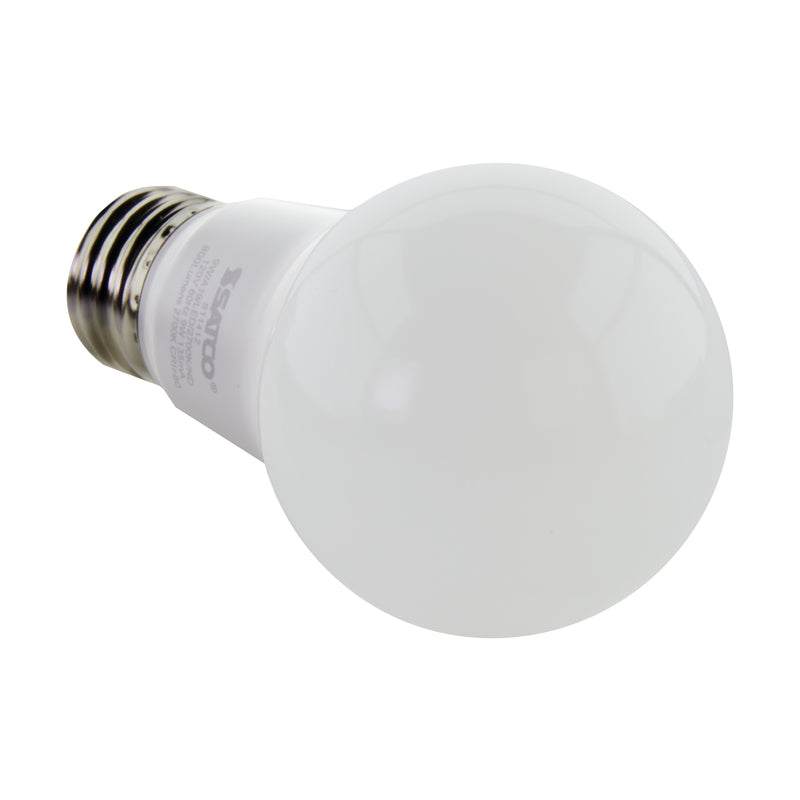 Satco A19 E26 (Medium) LED Bulb Cool White 60 Watt Equivalence 100 pk