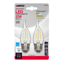 LED CA10 E26 WW 25W 2PK