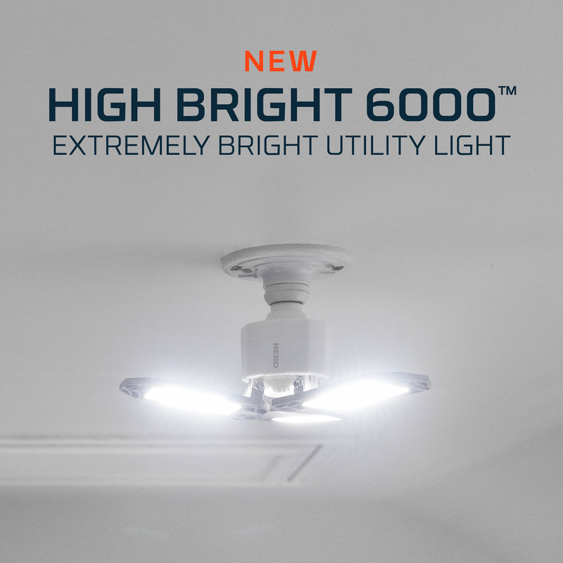 NEBO High Bright 6000 lm LED String/Linkable Utility Light