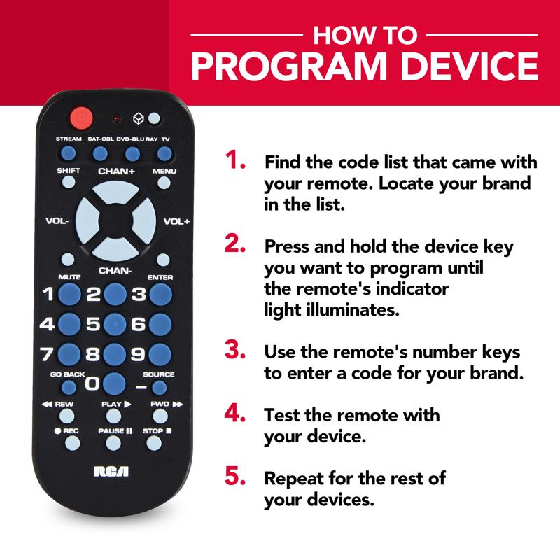 RCA Programmable Universal Remote Control