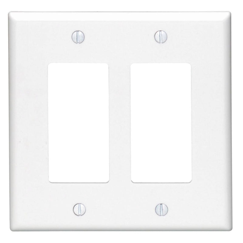 WALL PLATE DECRA 2GN WHT