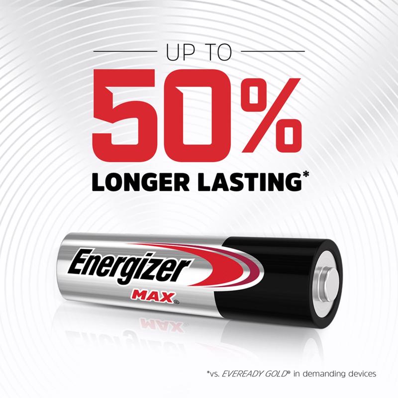 Energizer Max Premium AA Alkaline Batteries 12 pk Carded